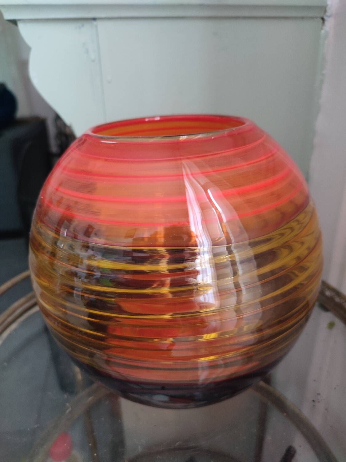 Vintage blown glass vase
