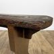 Bench in dark varnished wood