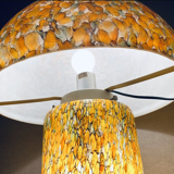 Orange mushroom lamp from Peill and Putzler, 1970s
