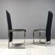 Vintage brass and chrome dining chairs set of 8 - 1970s