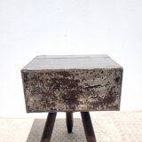 Old sheet metal filing cabinet storage box