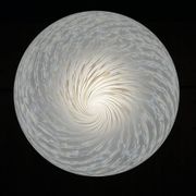 Large swirling Murano glass pendant lamp from Vetri Murano, Italy, 1970s.