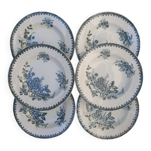 6 assiettes creuses Terre