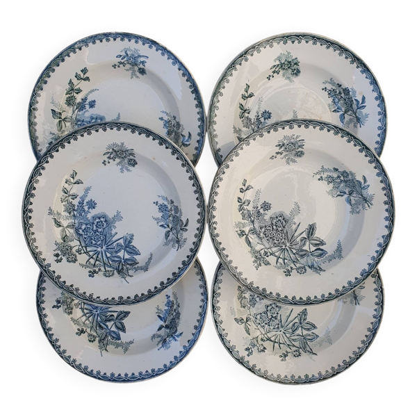 6 assiettes creuses Terre de Fer Margot