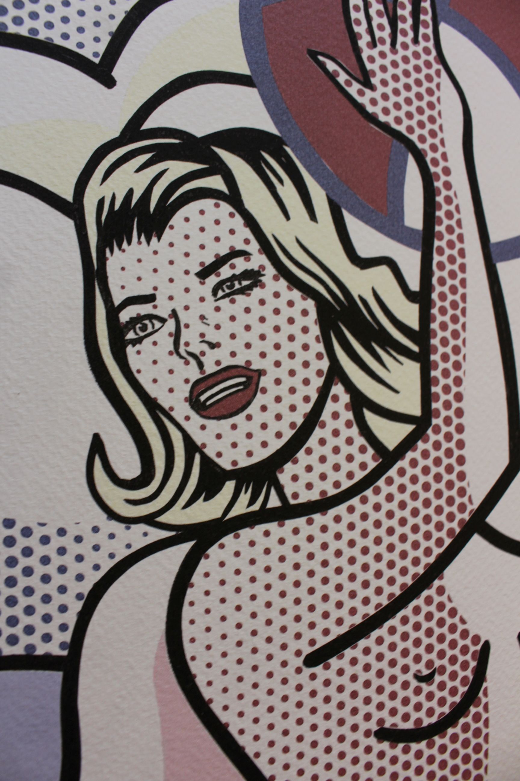 "Nudes With Beach Ball" 1920s Lithography