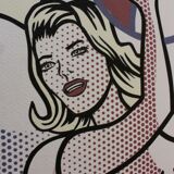 "Nudes With Beach Ball" 1920s Lithography