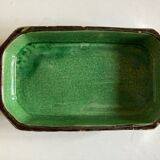 Glazed earth centerpiece dish Aegitna Vallauris 1960