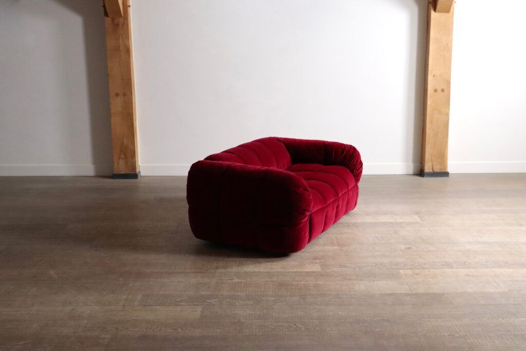 Cini Boeri for Arflex Strips sofa in velvet, Italy 1968