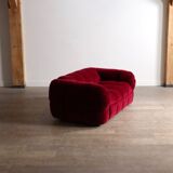 Cini Boeri for Arflex Strips sofa in velvet, Italy 1968