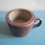 Ancienne tasse tisanière grès Arnon table vintage cup teapot 60s