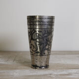 Antique brass lassi glass