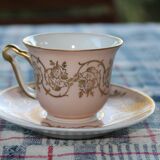 Coffee cup and saucer porcelain Raynaud