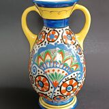 Art Deco ceramic vase by Ditmar Urbach by Lajos Kassak