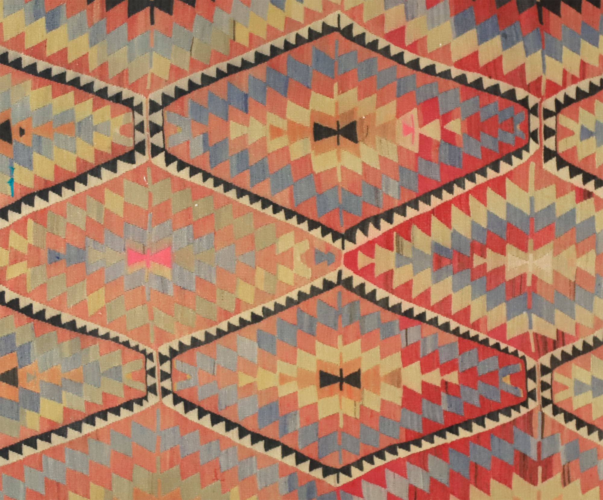 Anatolian handmade kilim rug 288 cm x 178 cm