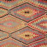 Anatolian handmade kilim rug 288 cm x 178 cm