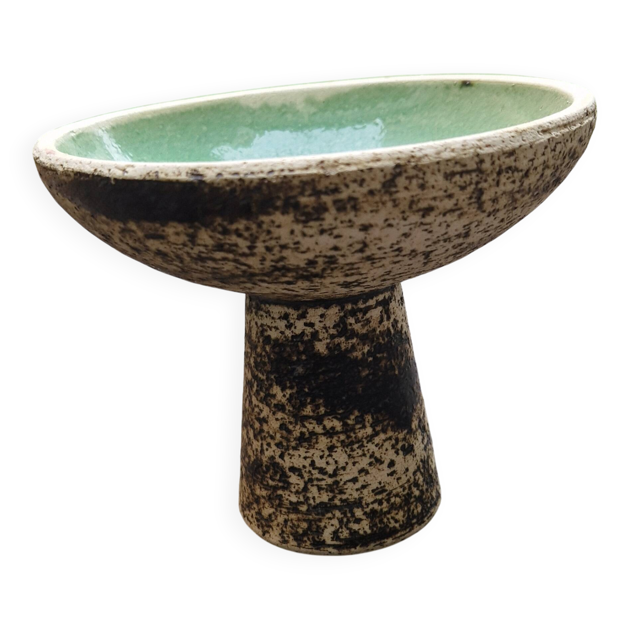 P groenwelt, brutalist ceramic candlestick '60
