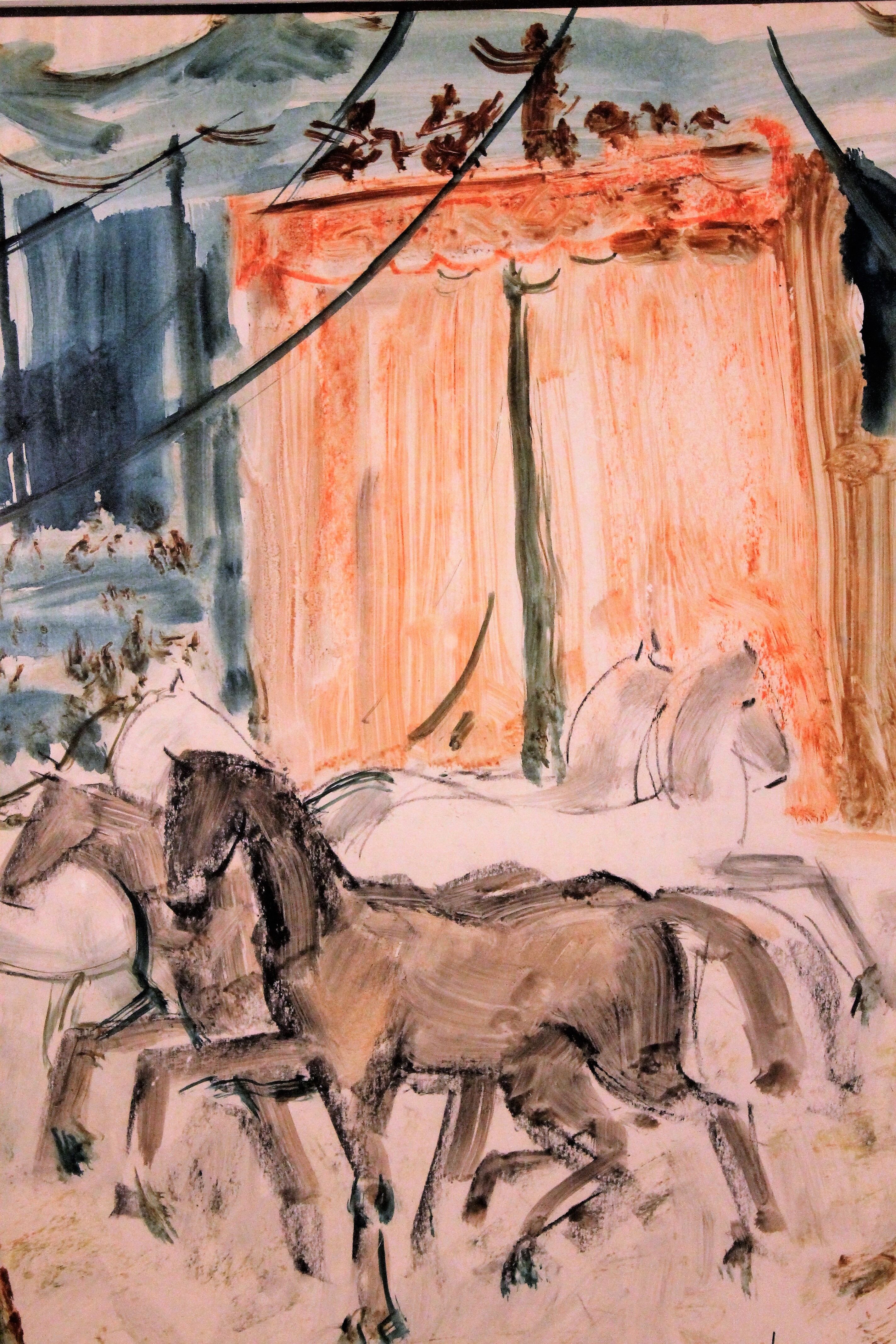 Watercolor "Circus" 1970s