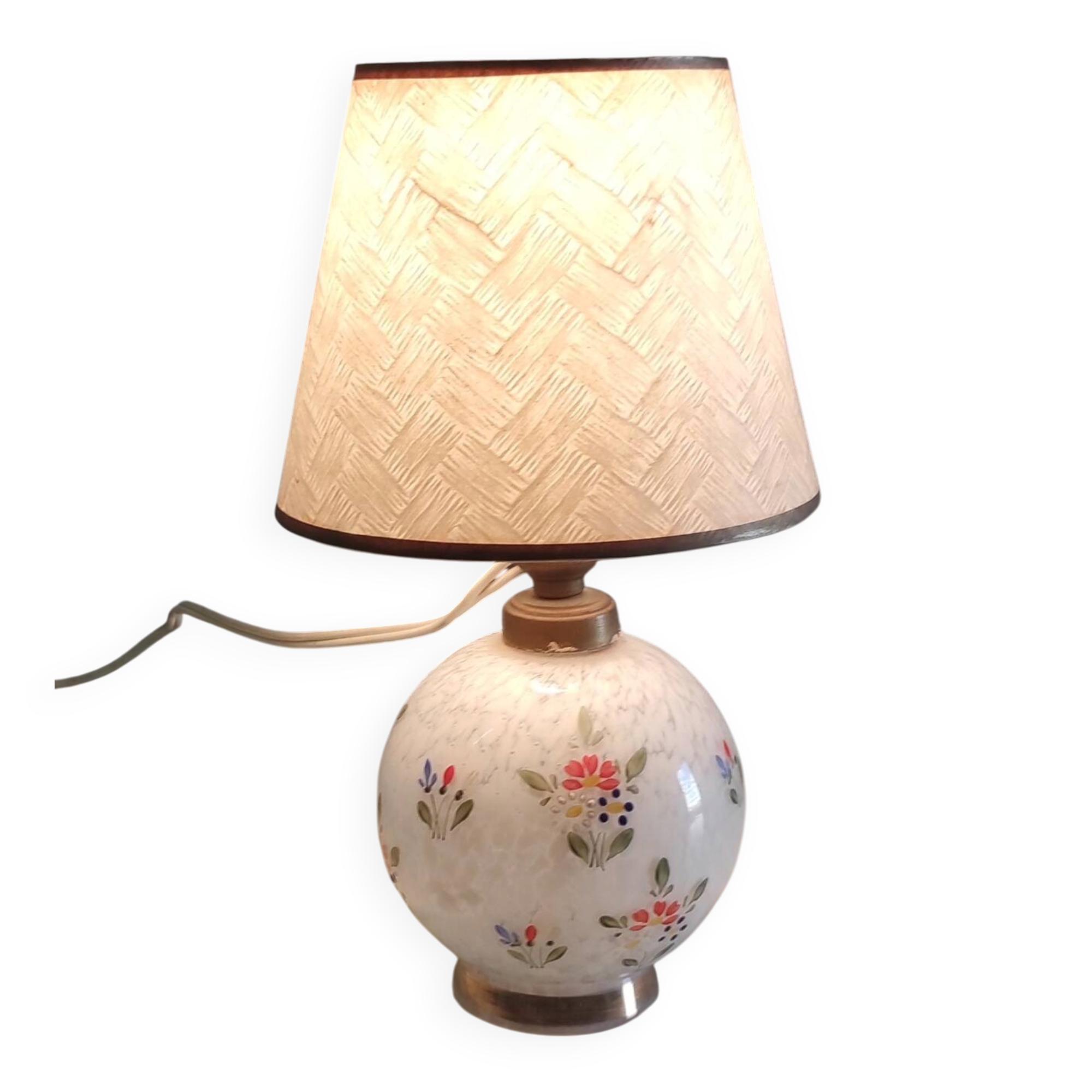 Lampe à poser en verre de Clichy - mid. XXeme