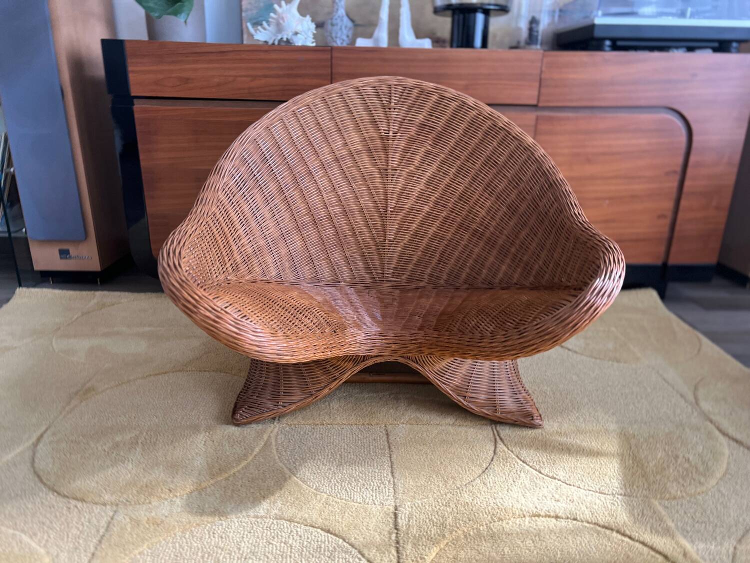 Rattan meditation chair