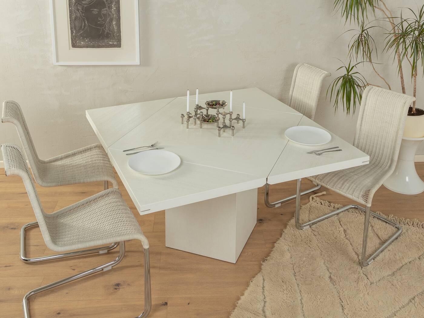 Quadrondo Dining Table by Erwin Nagel for Rosenthal