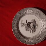 Talking plate Creil and Montereau Lebeuf Milliet gold medal between 1834 and 1839 La sylphide