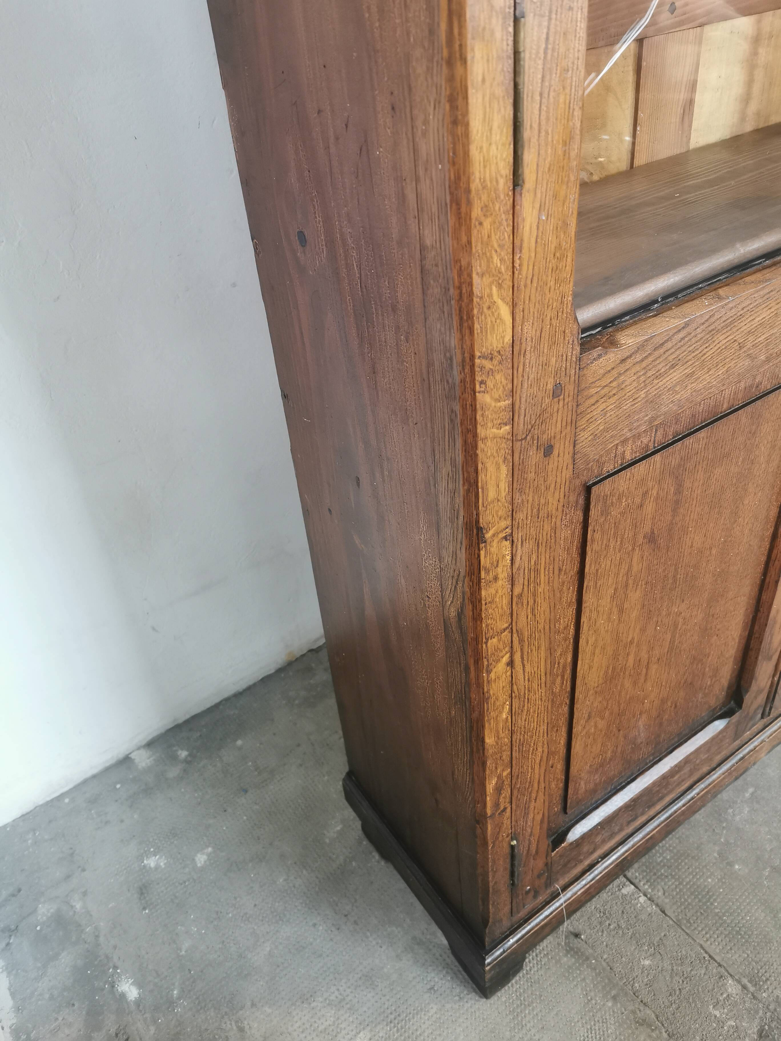 Display cabinet, oak bookcase from the 20s