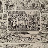 Lithograph on the hunting veneration of 1928