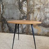 Oak console table and compass legs