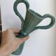 Vase avec anse en céramique poterie signé bleu céladon années 70