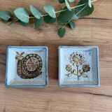 Set of two Japanese trinket trays.