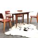 Set of 4 chairs Jens Risom for Knoll