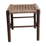 Wooden stool and rope