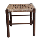 Wooden stool and rope