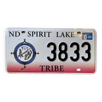 North Dakota Plate3833