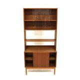 Scandinavian teak chest of drawers-bookcase, Sweden, 1960
