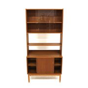 Commode-bibliothèque scandinave en teck, suède, 1960
