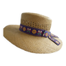 Old straw hat and its ribbon