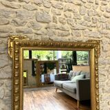 Miroir ancien 133cm/96,5cm doré à la feuille d’or
