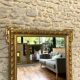 Antique mirror 133cm/96.5cm gilded with gold leaf