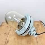 Grey industrial explosion proof lamp, 1970s