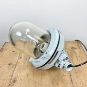 Lampe industrielle grise antidéflagrante, années 1970