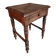 Antique French side table in walnut – 19th century, Louis Philippe style, solid walnut table with drawer (1870–1900)