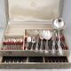 Orbrille Louis XV cutlery set 73 pieces in silver-plated metal, excellent condition.