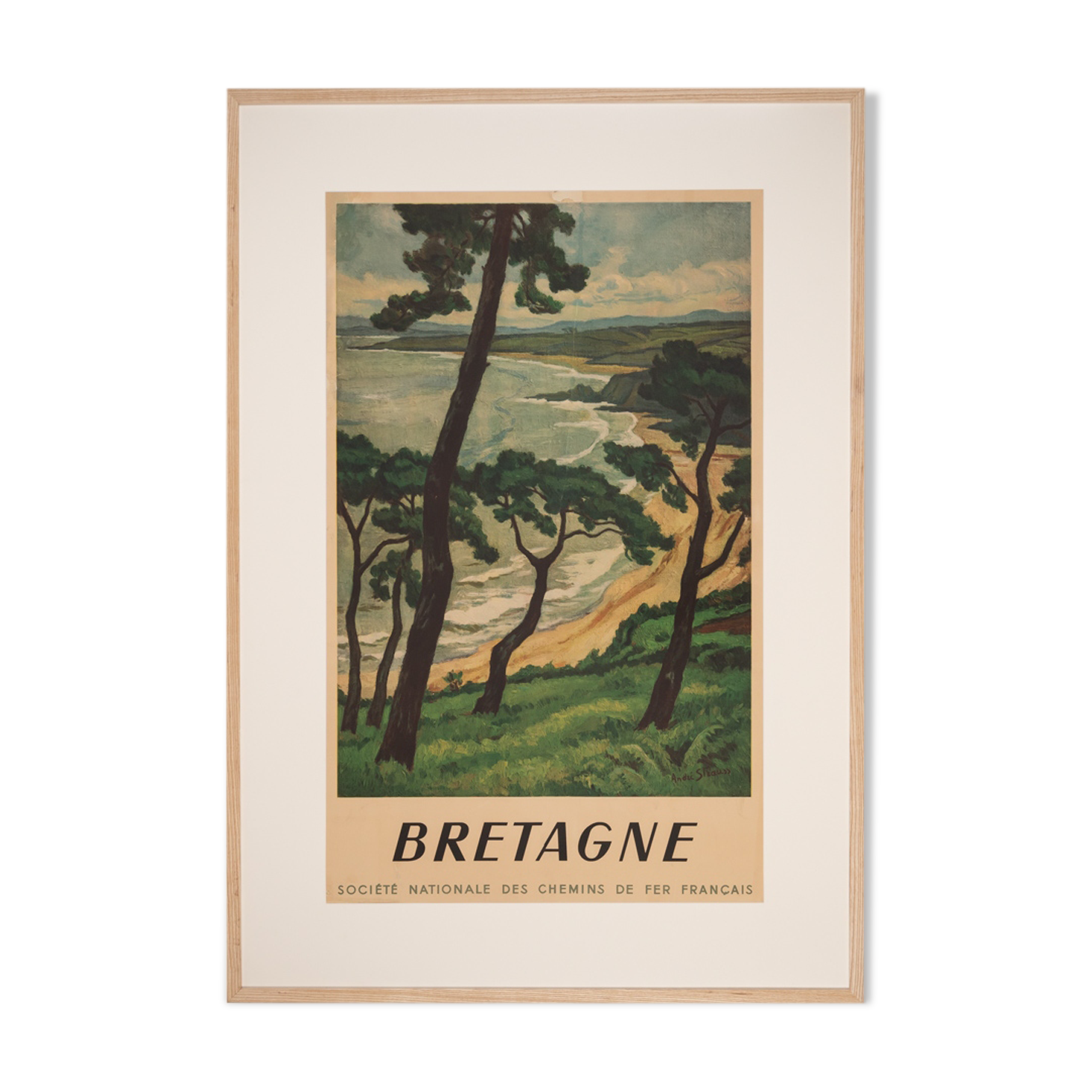 Bretagne, Affiche de voyage SNCF, 86 x 123 cm