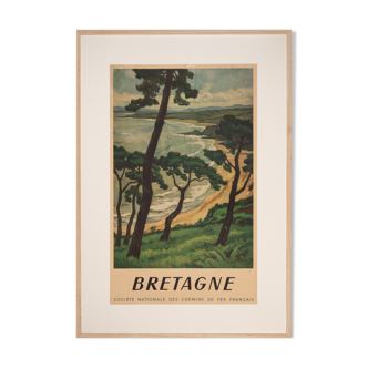 Bretagne, Affiche de voyage SNCF, 86 x 123 cm