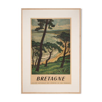 Bretagne, SNCF Travel Poster, 86 x 123 cm