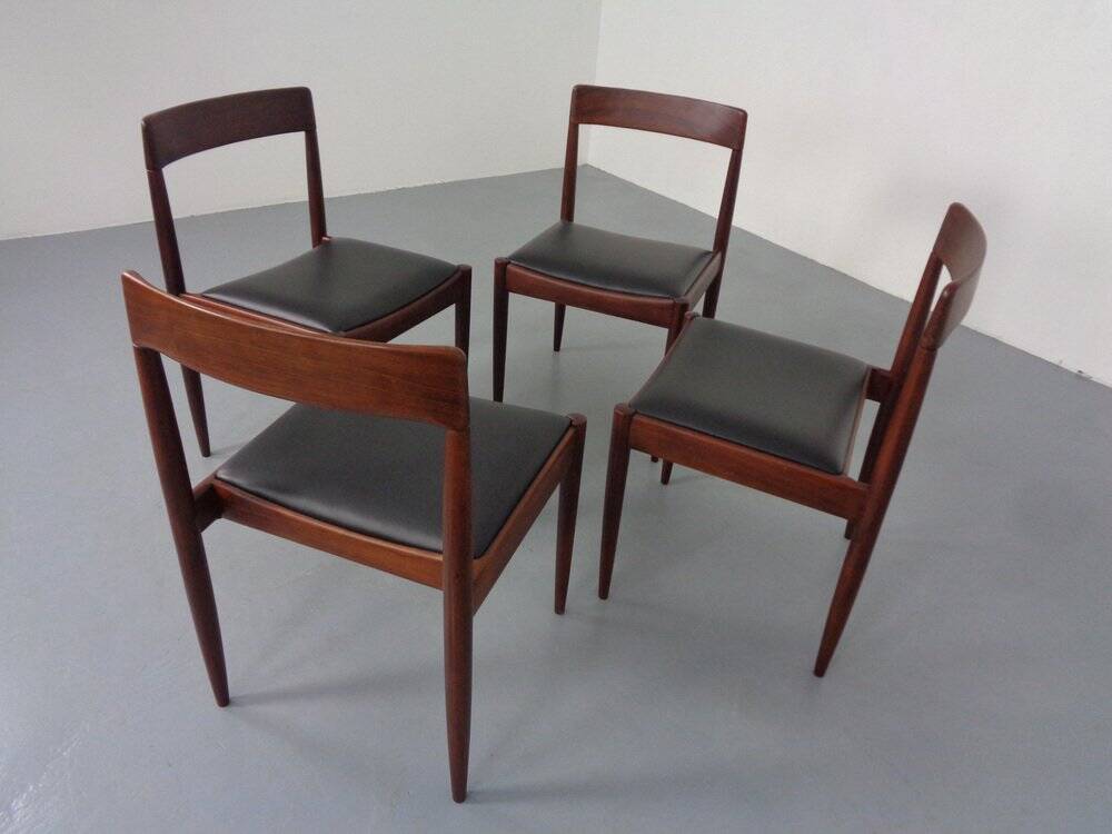 Mid-Century Danish Chairs, 1960s, Set of 4