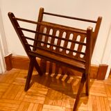 Foldable wooden magazine door