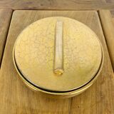 Vintage cracked golden ceramic box