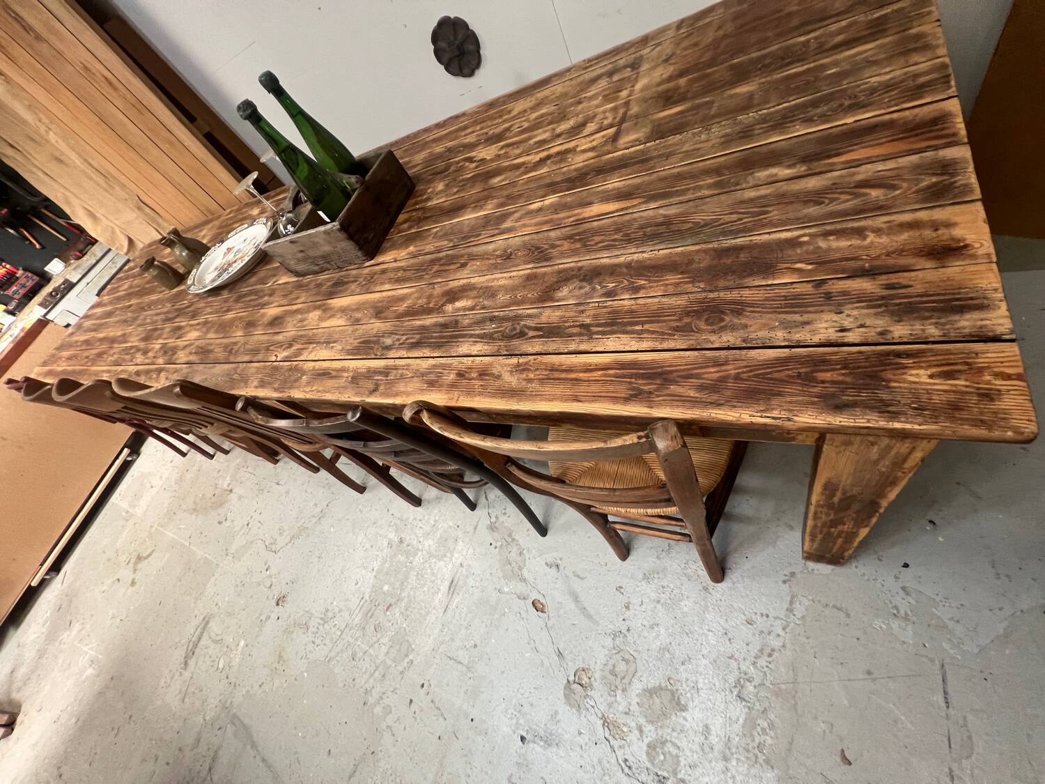 Old very large convent table